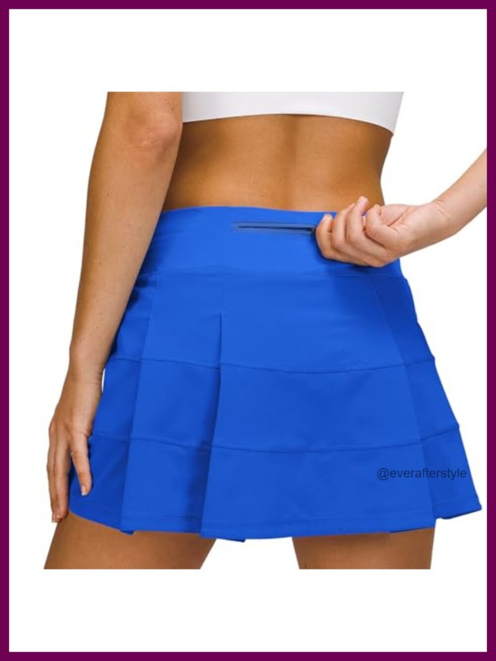 Pleated Athletic Skort with Pockets Tennis Golf Running